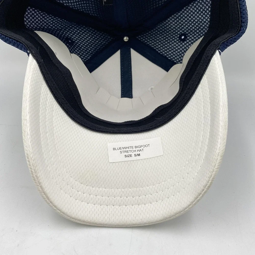 Bigfoot Hat Cap Fitted Mens‎ Medium White Navy Monster Truck Autographed 2011